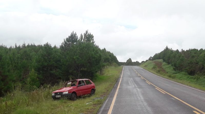 Mulher Fica Ferida Em Capotamento Na PR 456 Em Santa Maria Do Oeste