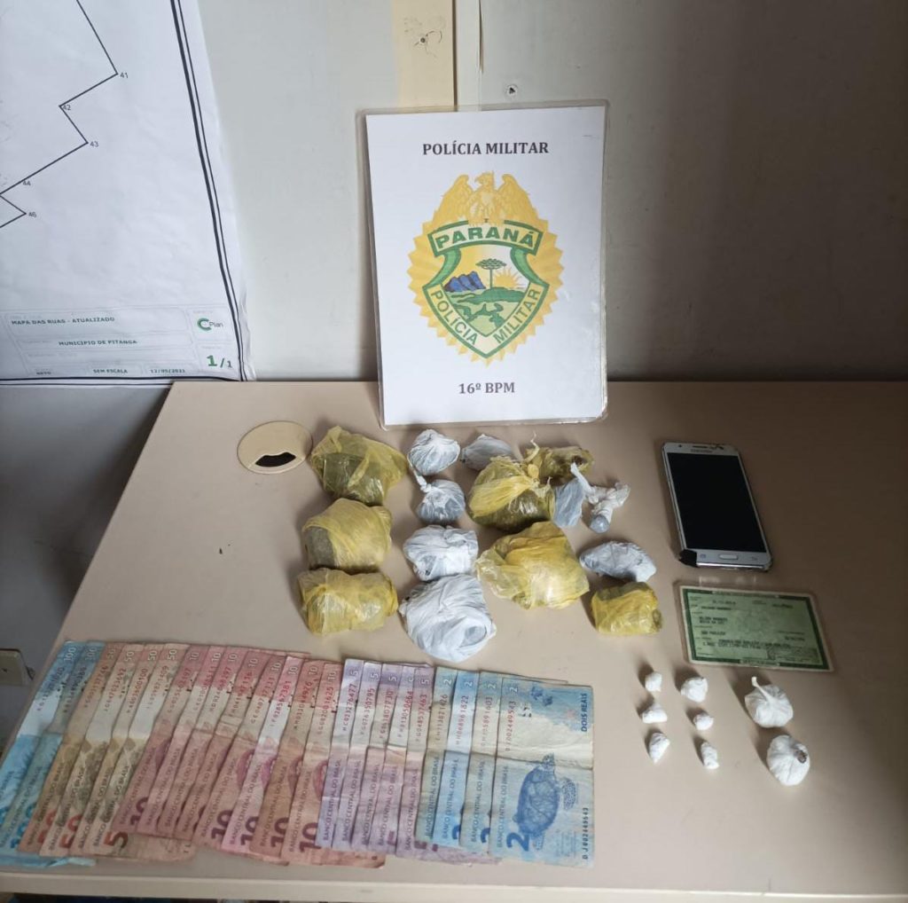 Em Pitanga Pm Apreende Drogas Maconha Coca Na E Crack Correio Do